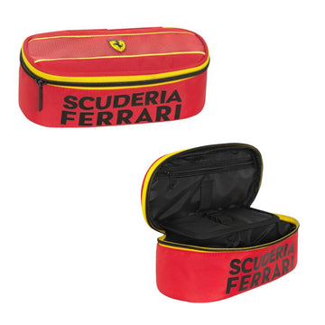 FERRARI ORGANISED OVAL PENCIL CASE RED